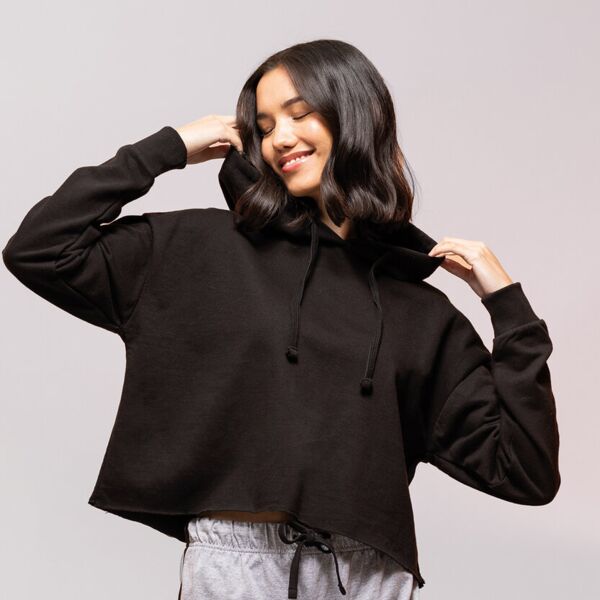 Women's cropped slounge hoodie Thumbnail